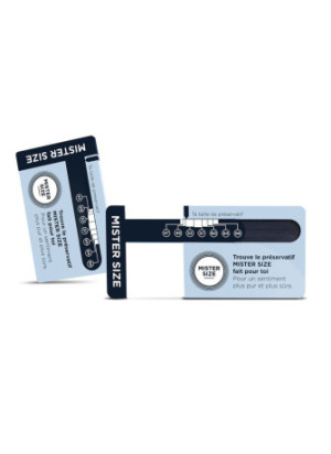 Mister Sizer Règle de mesure de diamètre pénien - MSSIZER